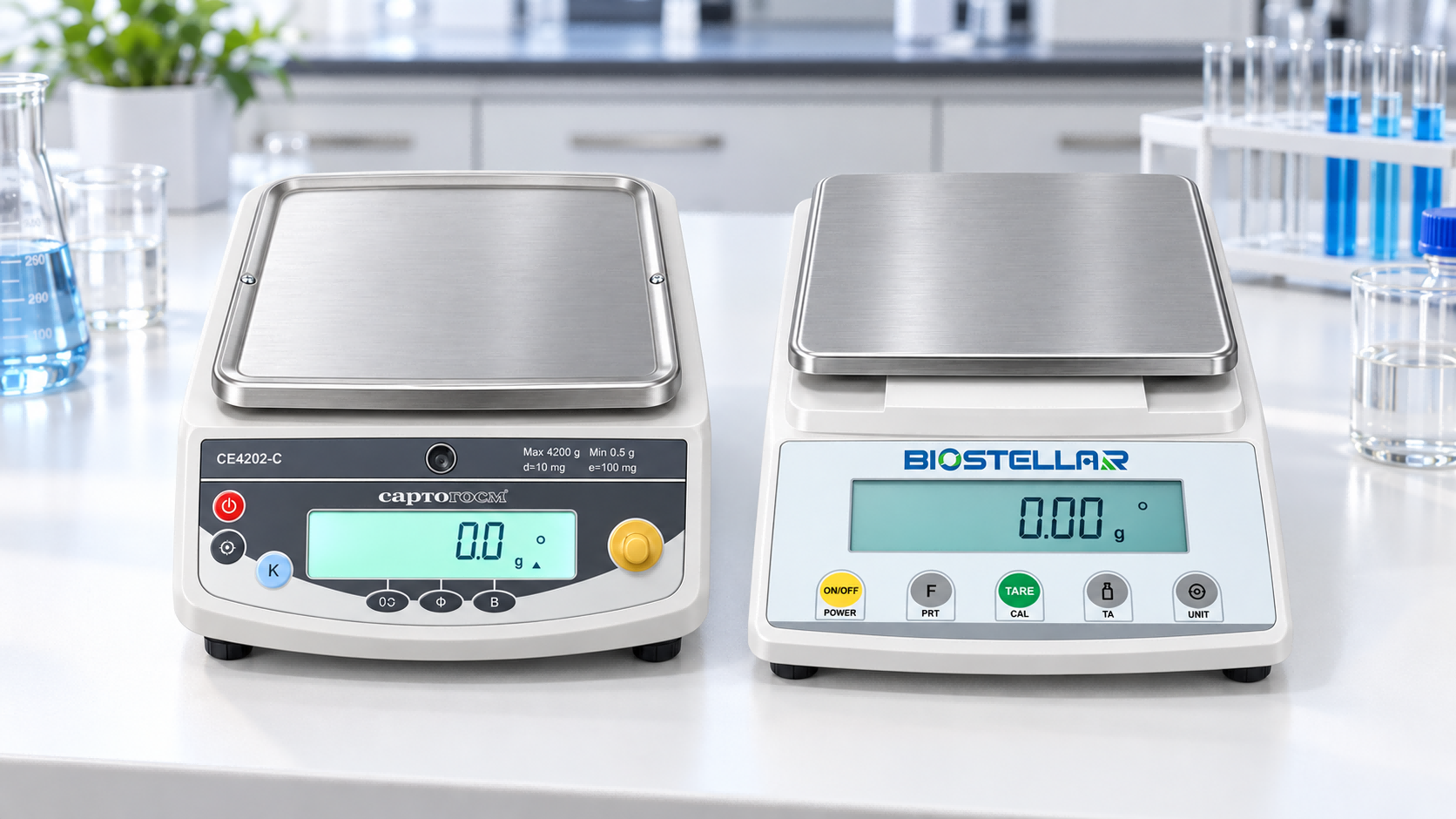 What Do “d” and “e” Mean on a Laboratory Balance?